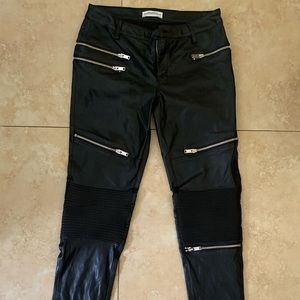 Zara, Faux Leather, Skinny Pants